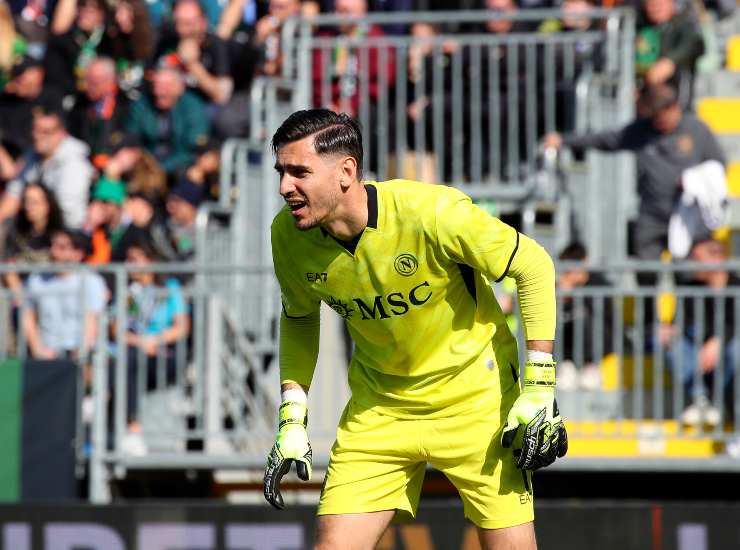 Meret durante una partita