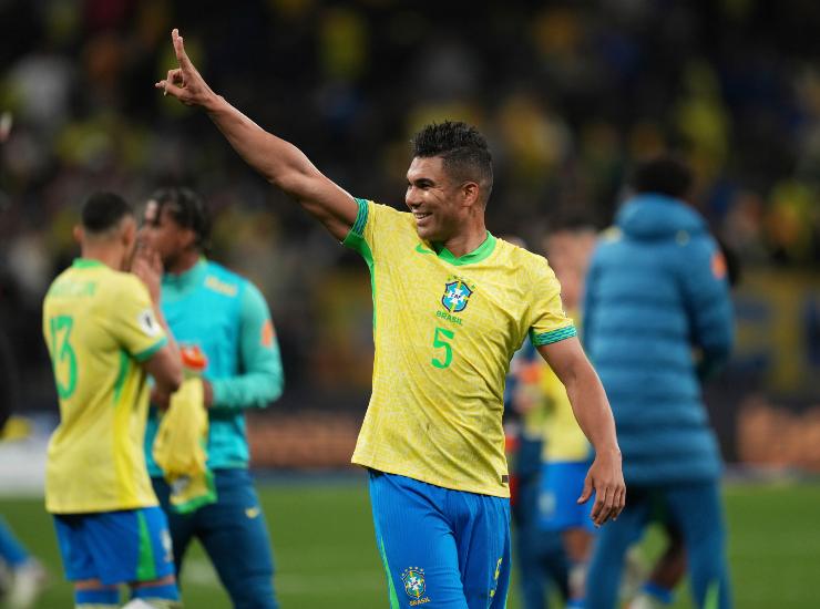 Casemiro con la maglia del Brasile