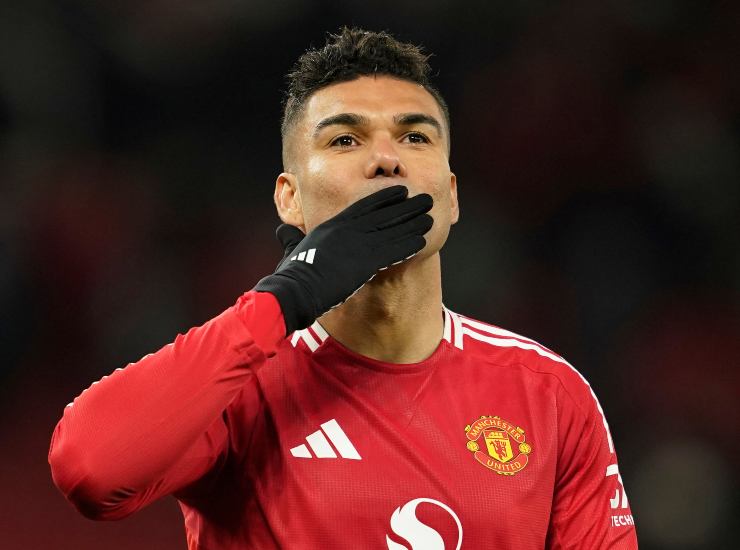 Casemiro festeggia dopo una rete