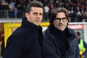 Motta e Vanoli prima di un match