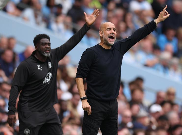 Guardiola durante una partita