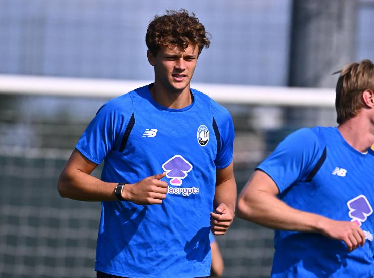 Scalvini durante un allenamento