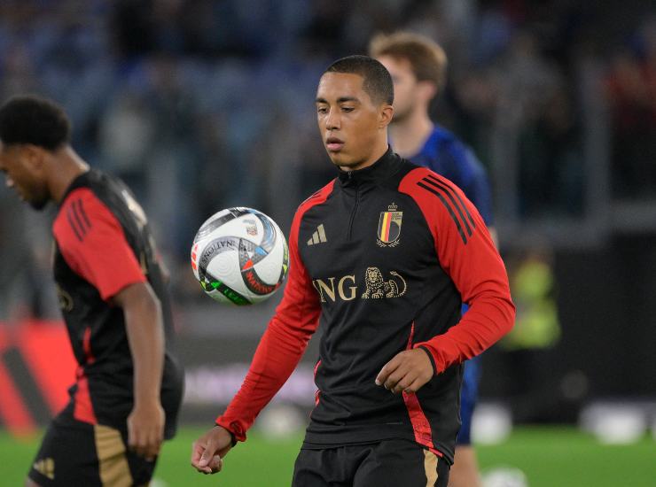 Tielemans con la maglia del Belgio